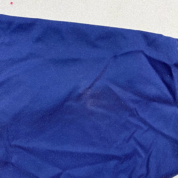 Vintage Levis Ski Button Up Shirt Mens Medium Navy Blue Pearl Snap Made USA 80s - Picture 8 of 12